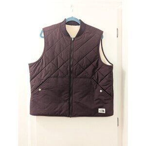 NWOT The North Face Womens XL Cuchillo Quilted Reversible Sherpa Vest